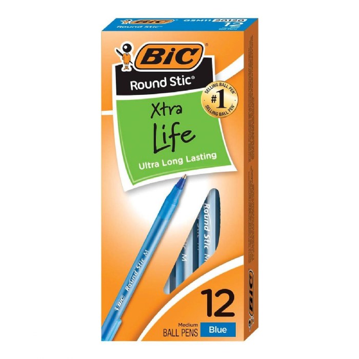 Alternate Image #1 of Medium Point Ballpoint Pens - Blue - 12 per Pack