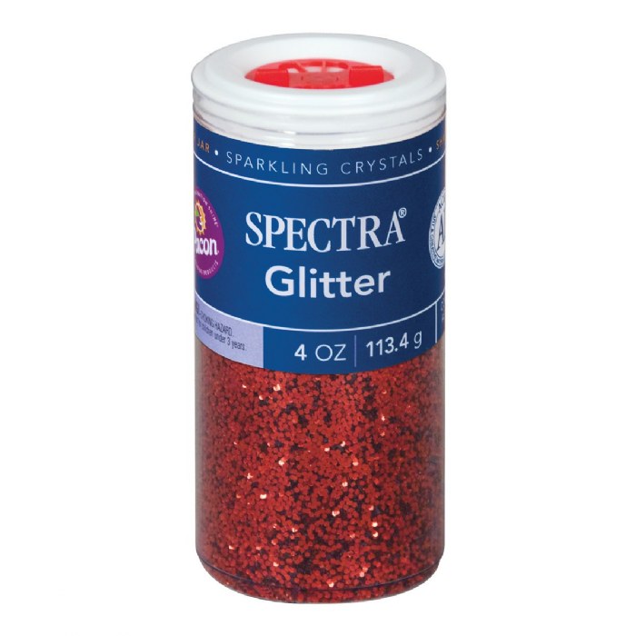 Primary Image of Spectra Glitter - Red - 4 ounces