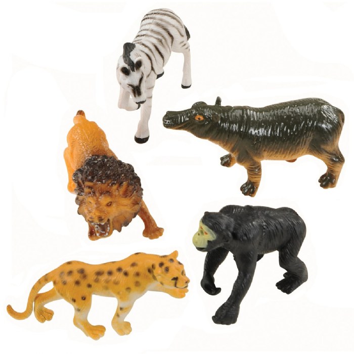 Alternate Image #1 of Jungle Animal Figures - 10 Pieces