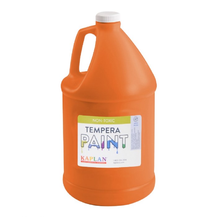 Primary Image of Kaplan Tempera Paint - Orange - 1 gallon