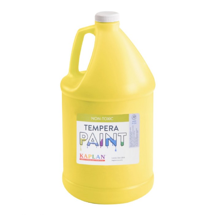 Primary Image of Kaplan Tempera Paint - Yellow - 1 gallon