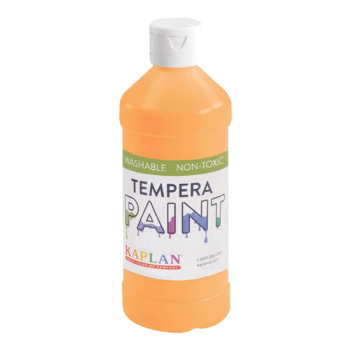 Primary Image of Kaplan Fluorescent Tempera Paint - Neon Orange