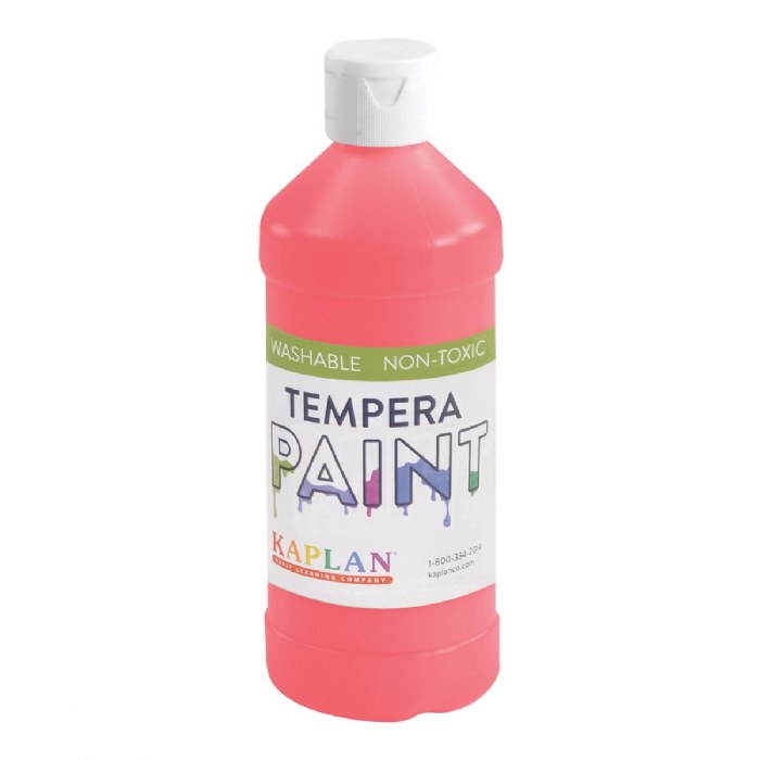 Primary Image of Kaplan Fluorescent Tempera Paint - Neon Red