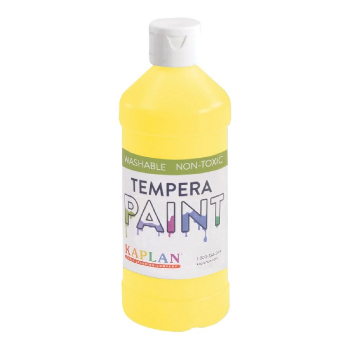 Primary Image of Kaplan Fluorescent Tempera Paint - Neon Yellow