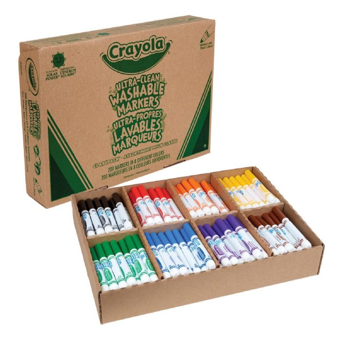 Primary Image of Crayola&reg; Broad Line Washable Markers Classpack - 200 count, 8 colors