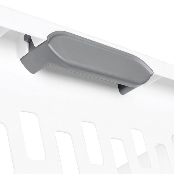 Alternate Image #1 of Bushel Square Laundry Basket - White