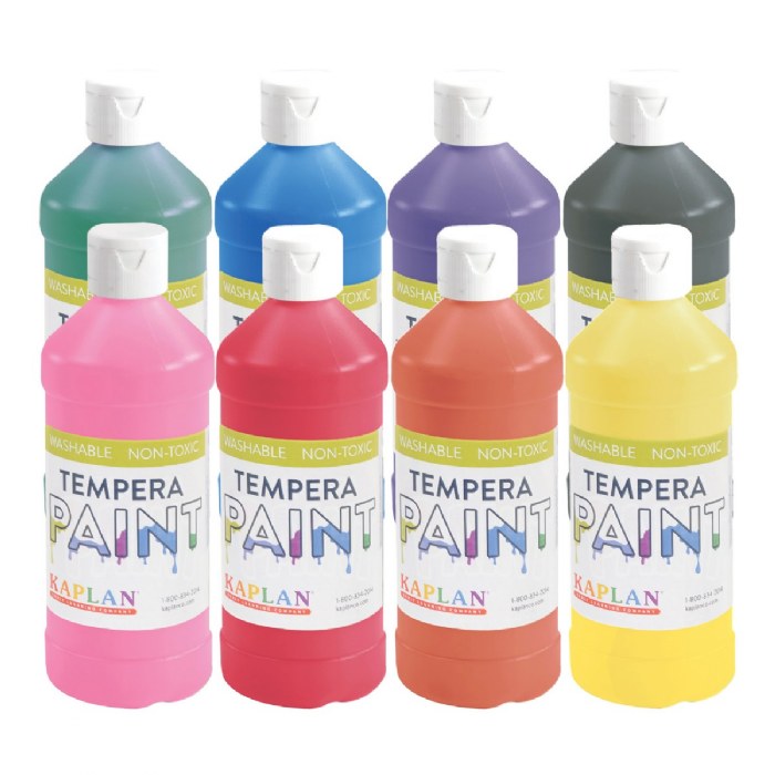 Primary Image of Kaplan Kolors 16 oz. Washable Paints - Set of 8