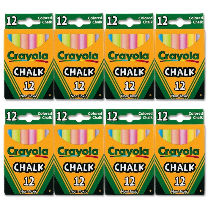 Primary Image of Crayola&reg; Colored Chalk - 8 Packs