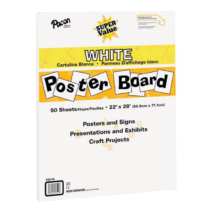 Primary Image of White Posterboard - 50 Sheets