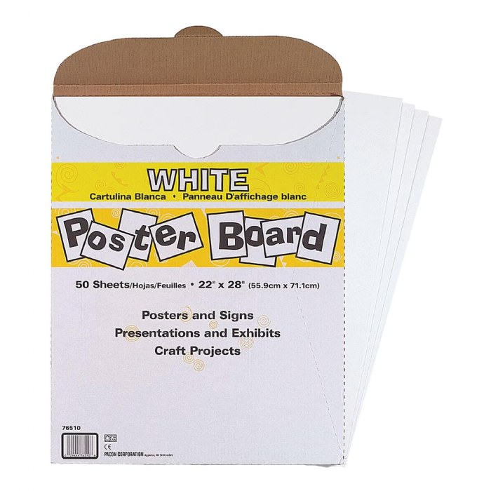 Alternate Image #1 of White Posterboard - 50 Sheets