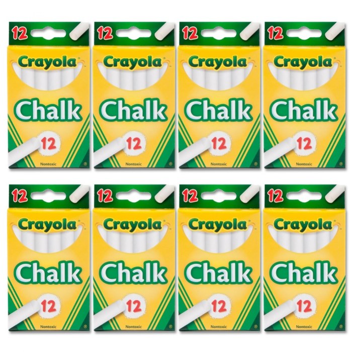 Primary Image of Crayola&reg; White Chalk - 8 Boxes - 96 Sticks
