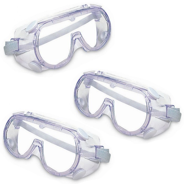 Primary Image of Clear Safety Goggles - Set of 3