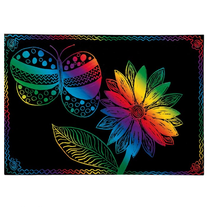 Alternate Image #1 of Scratch Color Sheets - 8.5" x 11" - 108 Sheets