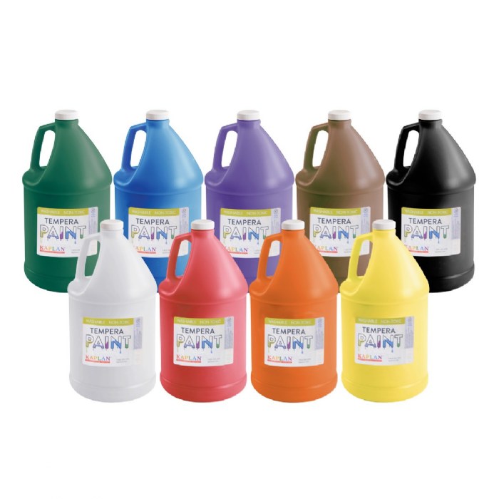 Primary Image of Kaplan Kolors Washable Tempera Gallon - Set of 9