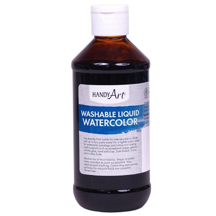 Primary Image of Liquid Watercolor 8 oz. - Brown