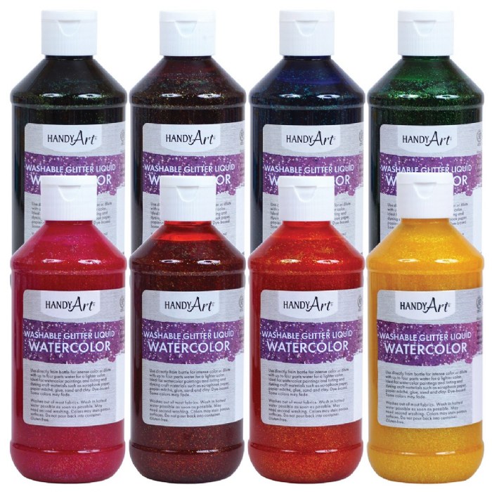 Primary Image of Glitter Watercolor 8 oz. - Set of 8