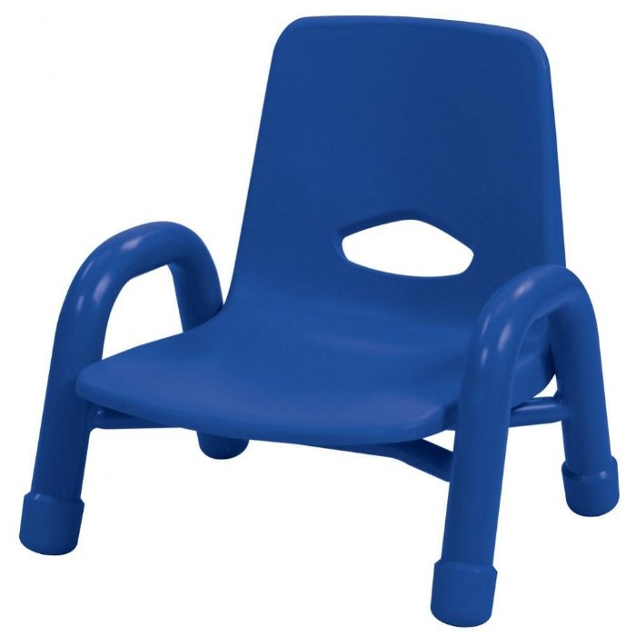 Primary Image of Factory Second Chunky Stackable Chair - 5.5" Seat Height - Blue