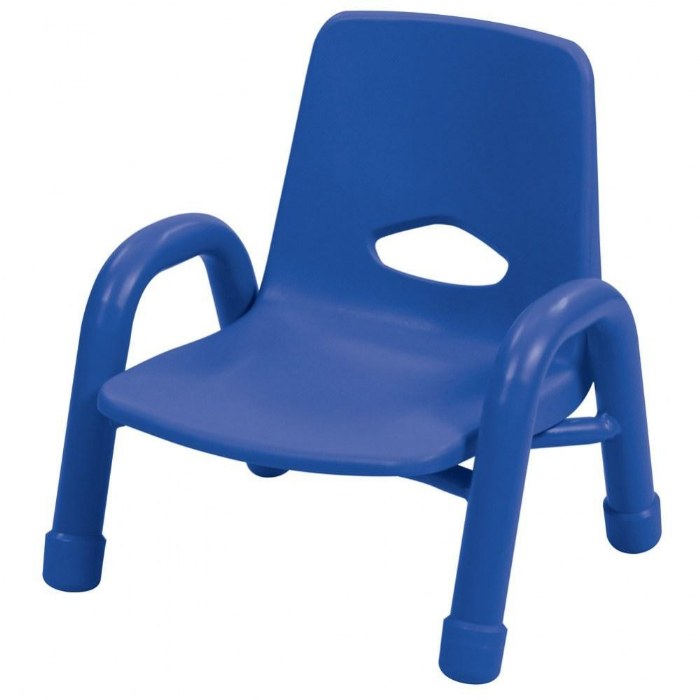 Primary Image of Factory Second Chunky Stackable Chair - 6.5" Seat Height - Blue