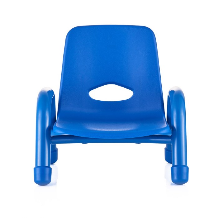Alternate Image #1 of Chunky Stackable Chair - 6.5" Seat Height - Blue