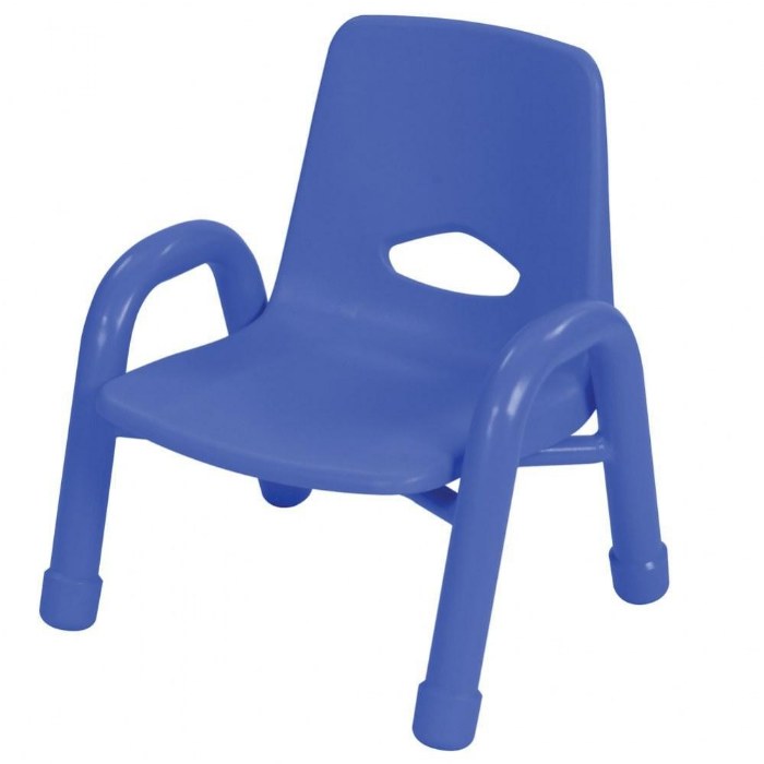 Primary Image of Factory Second Chunky Stackable Chair - 7.5" Seat Height - Blue