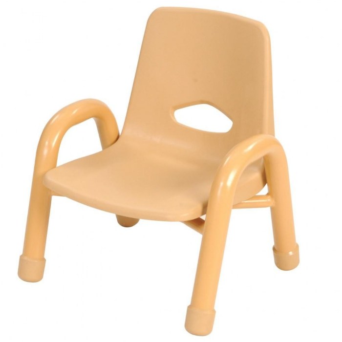 Primary Image of Factory Second Chunky Stackable Chair - 7.5" Seat Height - Natural