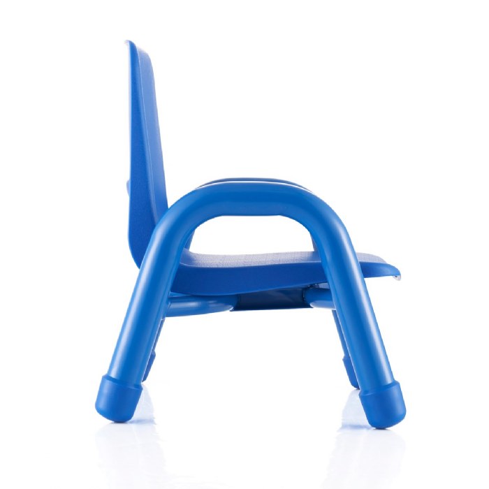 Alternate Image #1 of Chunky Stackable Chair - 7.5" Seat Height - Blue