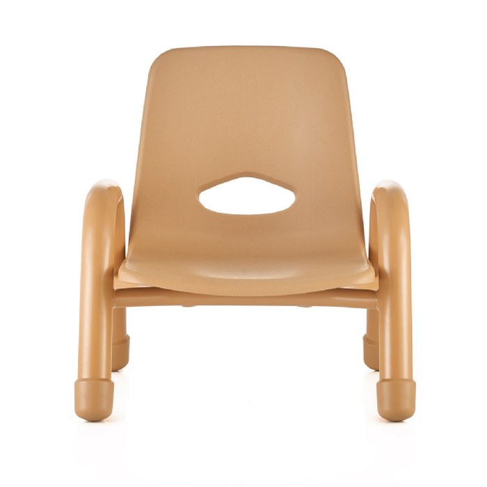 Alternate Image #1 of Chunky Stackable Chair - 7.5" Seat Height - Natural