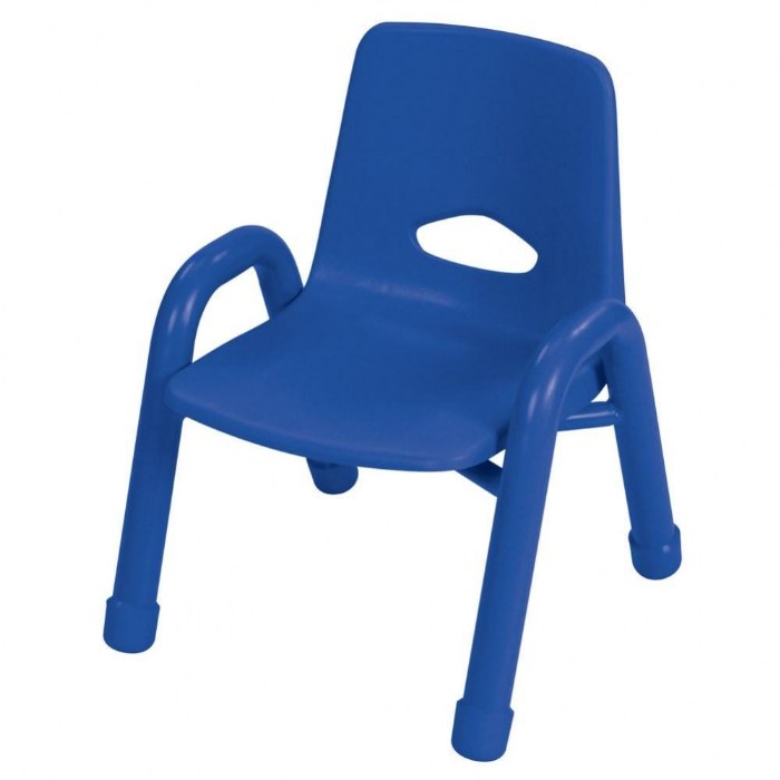 Primary Image of Factory Second Chunky Stackable Chair - 9.5" Seat Height - Blue