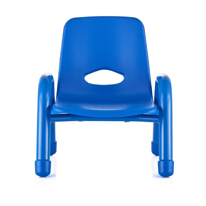 Alternate Image #1 of Chunky Stackable Chair - 9.5" Seat Height - Blue
