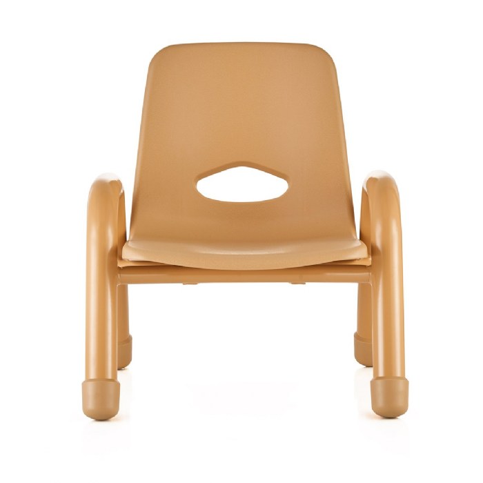 Alternate Image #1 of Chunky Stackable Chair - 9.5" Seat Height - Natural