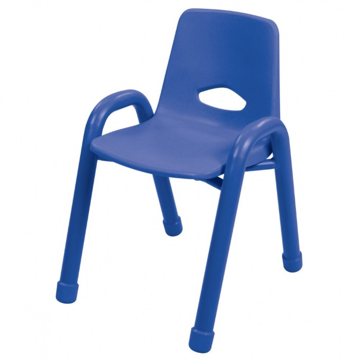 Primary Image of Factory Second Chunky Stackable Chair - 13.5" Seat Height - Blue