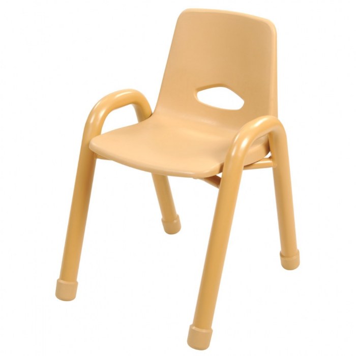 Primary Image of Factory Second Chunky Stackable Chair - 13.5" Seat Height - Natural