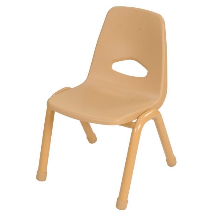 Primary Image of Factory Second Chunky Stackable Chair - 15.5" Seat Height - Natural
