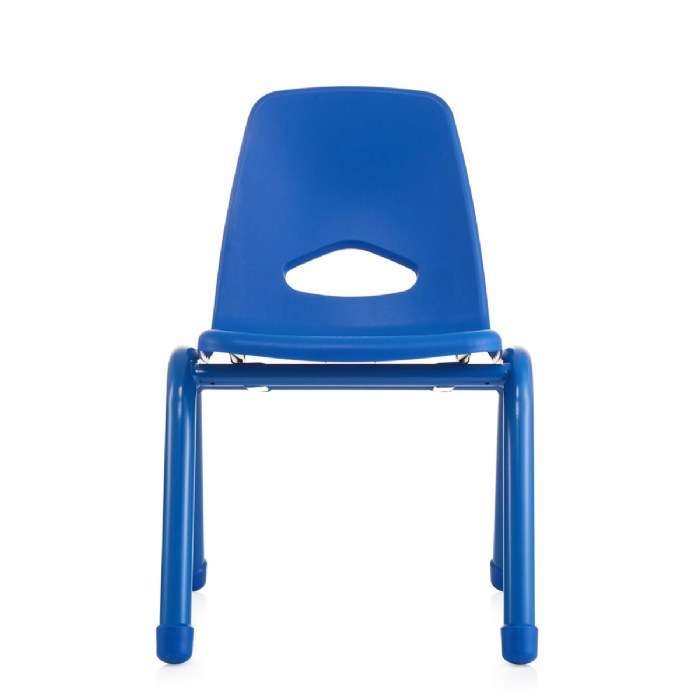 Alternate Image #1 of Chunky Stackable Chair - 15.5" Seat Height - Blue