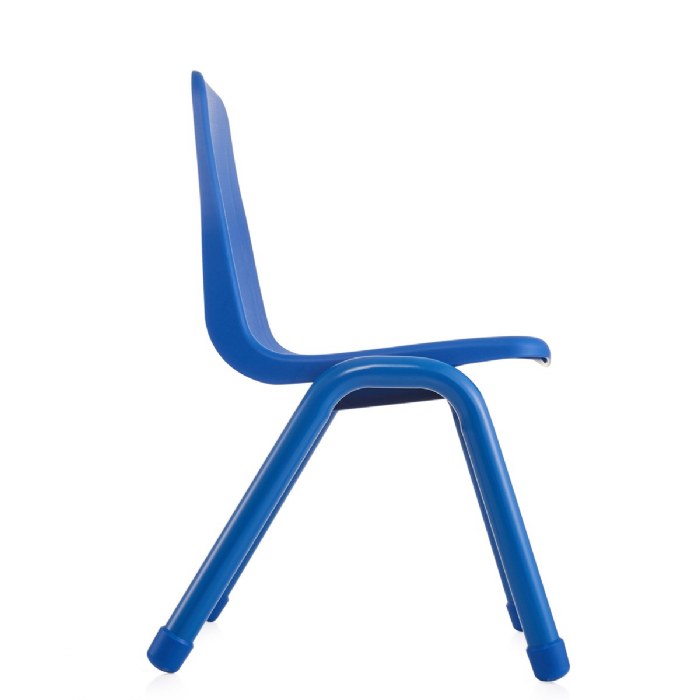 Alternate Image #1 of Chunky Stackable Chair - 15.5" Seat Height - Blue