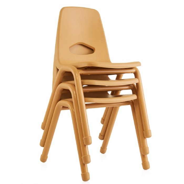 Alternate Image #1 of Chunky Stackable  Teacher Chair - 17.5" Seat Height - Natural