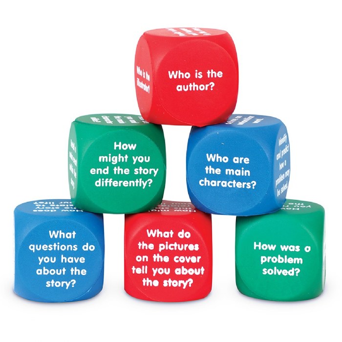 Alternate Image #1 of Reading Comprehension Cubes