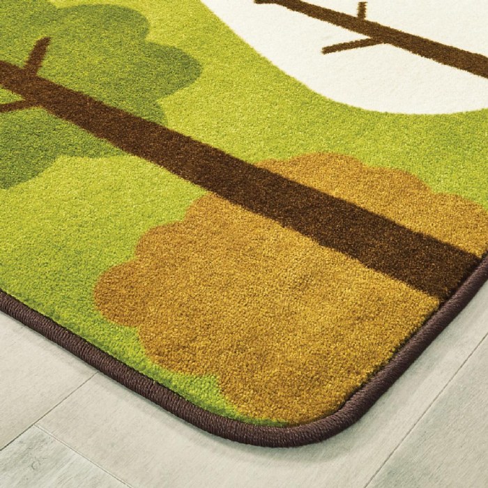 Alternate Image #1 of Tranquil Trees Carpets - 4' x 6' Rectangle - Green