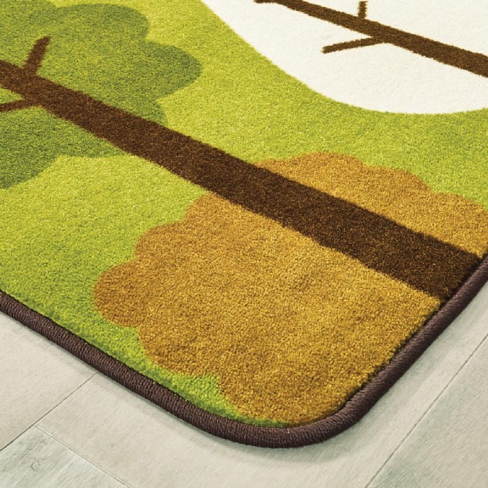 Alternate Image #1 of Tranquil Trees Carpets - 6' x 9' Rectangle - Green