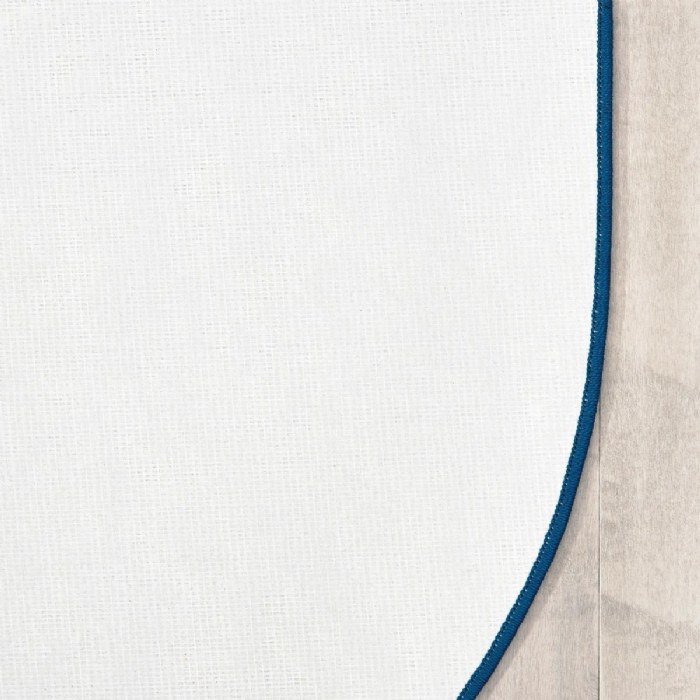 Alternate Image #1 of Tranquil Trees Carpets - 6' x 9' Oval - Blue