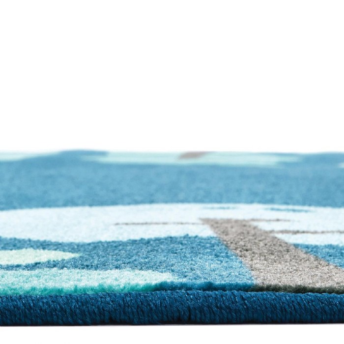 Alternate Image #1 of Tranquil Trees Carpets - 6' Round - Blue