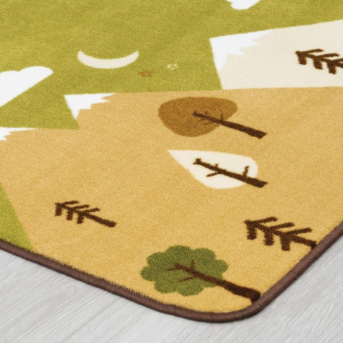 Alternate Image #1 of Tranquil Mountains Carpet - 4' x 6' Rectangle - Green