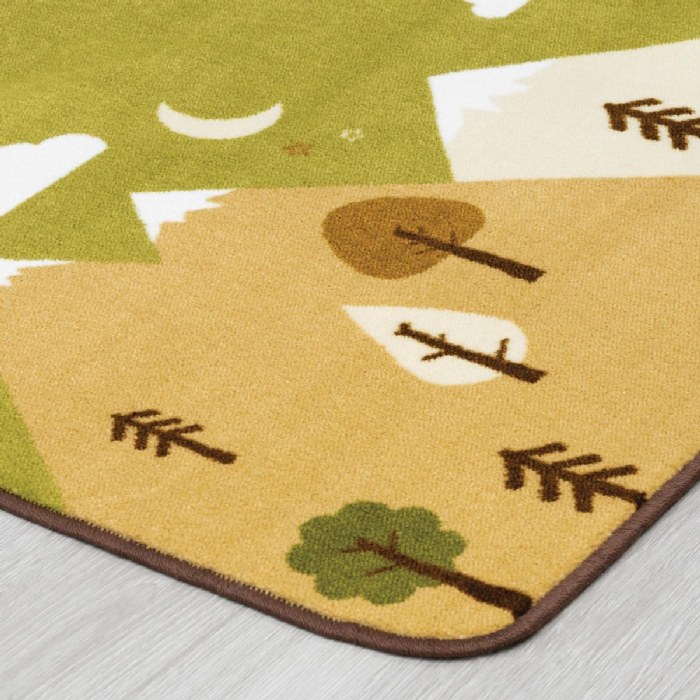 Alternate Image #1 of Tranquil Mountains - 6' x 9' Rectangle - Green