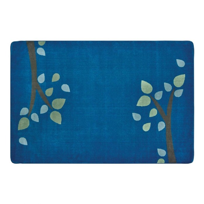 Primary Image of Branching Out Carpet - 4' x 6' Rectangle - Blue