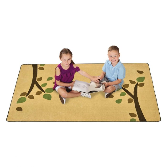 Alternate Image #1 of Branching Out Carpet - 4' x 6' Rectangle - Tan