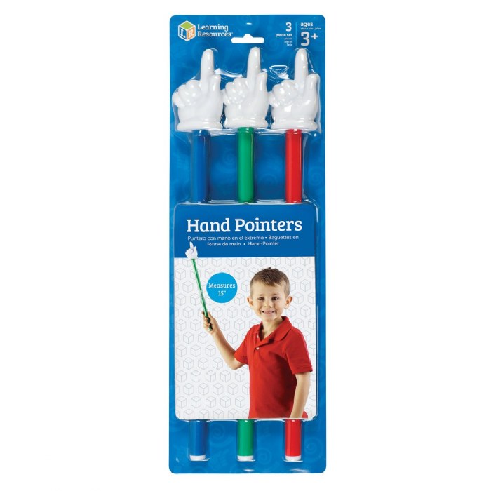 Alternate Image #1 of Child-Sized Hand Pointers - Set of 3