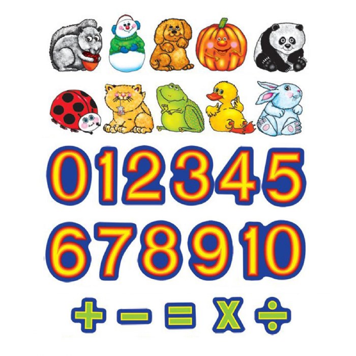 Alternate Image #1 of Beginners Counting Felt Set with Numbers, Bugs and Animals - 132 Pieces