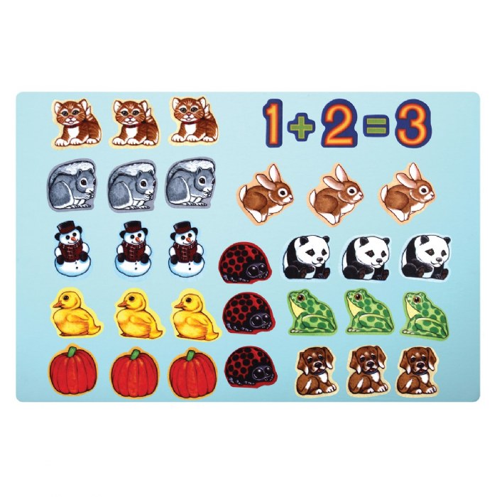 Alternate Image #1 of Beginners Counting Felt Set with Numbers, Bugs and Animals - 132 Pieces