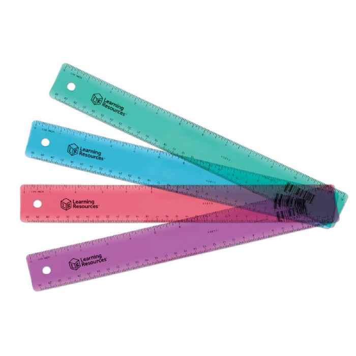 Alternate Image #1 of UltraFlex&trade; SAFE-T&reg; 12" Rulers - Set of 5