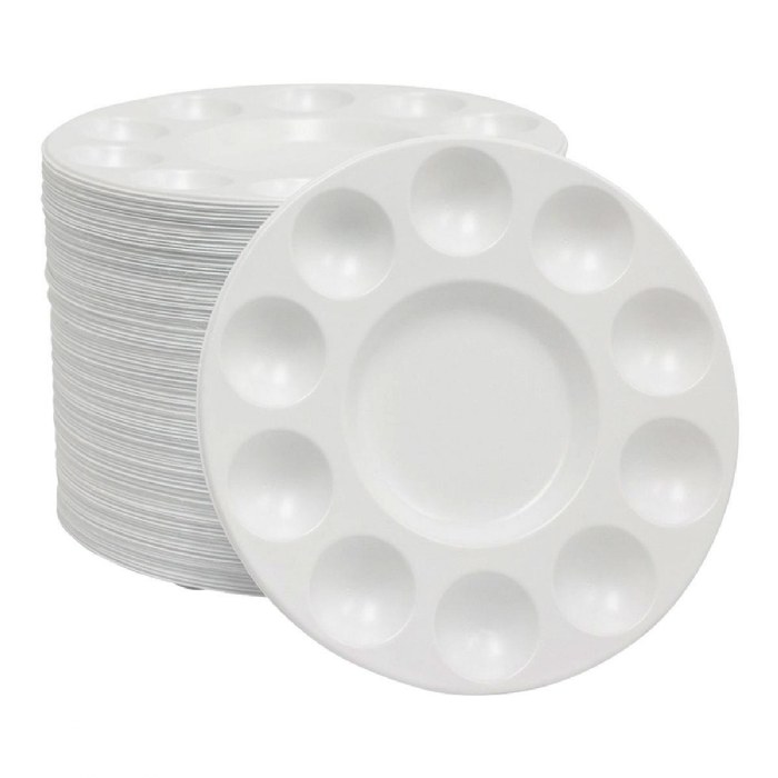 Alternate Image #1 of Round Paint Palette with 10 Paint Wells